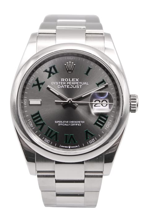 rolex datejust 36 wimbledon|rolex datejust 36mm diamond dial.